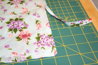  How to Sew A Basic Throw Pillow - Trim seams to one quarter inch and clip corners