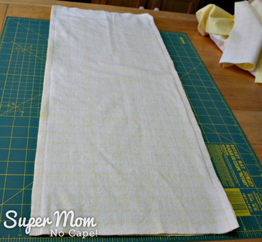 How to Make Bedding for a Doll Cradle - Sew along two long sides and end