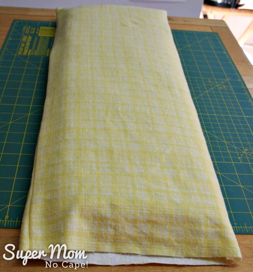 How to Make Bedding for a Doll Cradle - Insert batting into mattress cover
