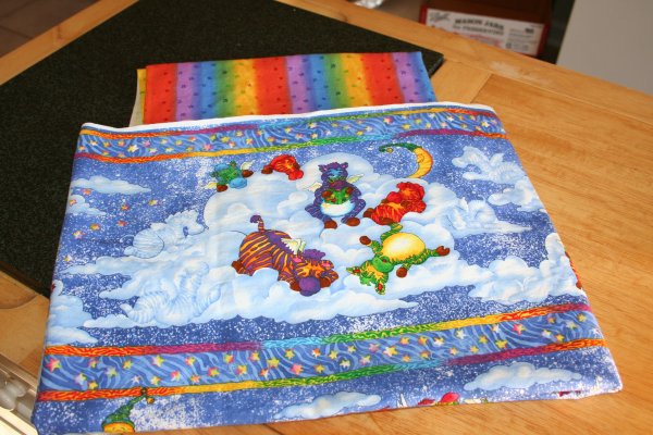 Flying Zebra Baby Quilt