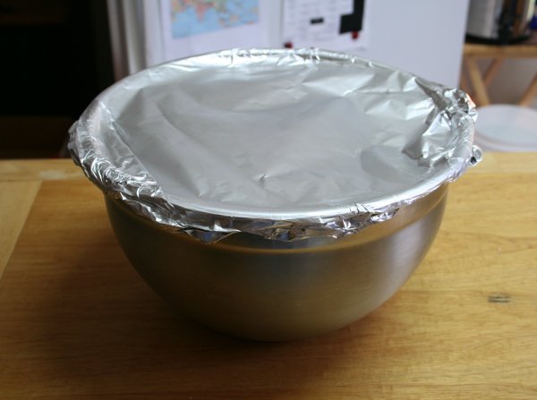 Pour into bowl and refrigerate overnight