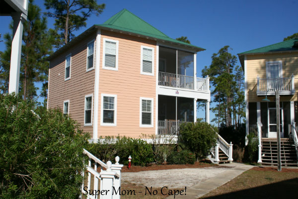 Our is the ground floor apartment of this pretty house.