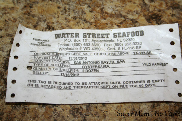 Oyster label