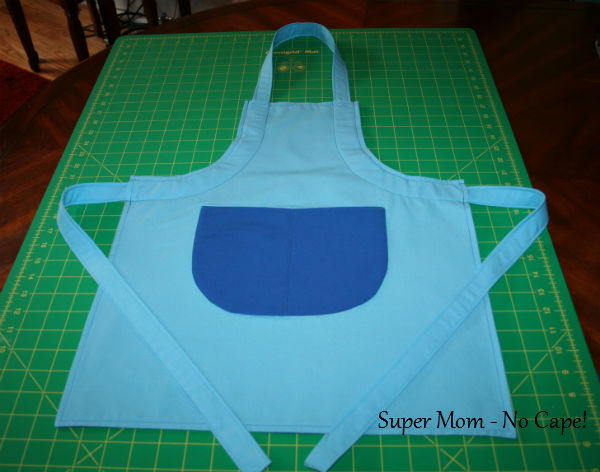 Reverse side of completed apron