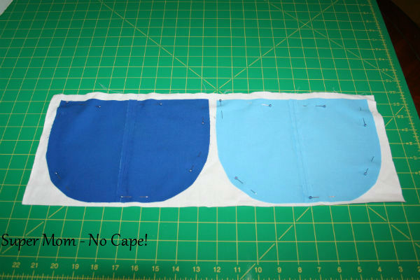 6 - Pin pockets to lining fabric