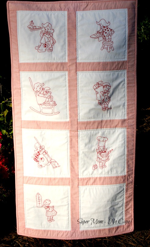 Vintage Chore Girl Wallhanging