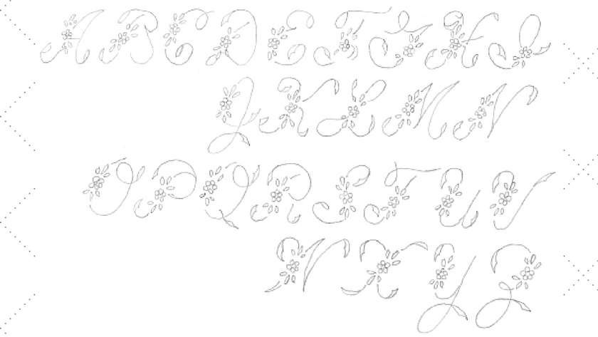 Vintage Embroidery Monday – Pretty Floral Alphabet