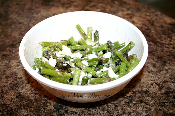 Asparagus Salad - toss with feta cheese and balsamic dressing