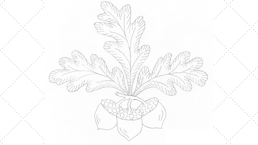 Vintage Embroidery Monday – Large Acorns