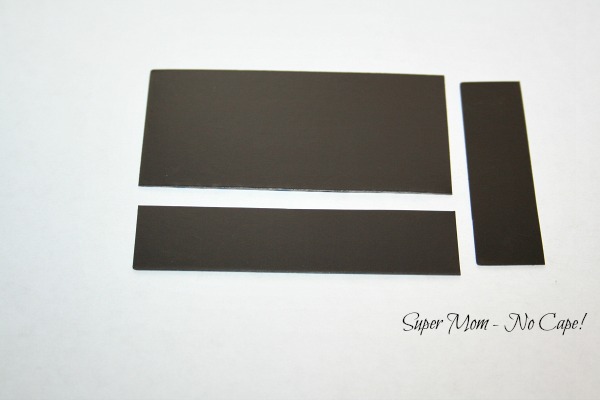 Photo of magnet cut into strips