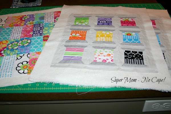 doll quilt and mini spools quilt ready to quilt