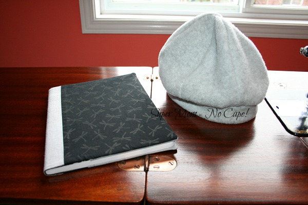 fleece hat and covered journal