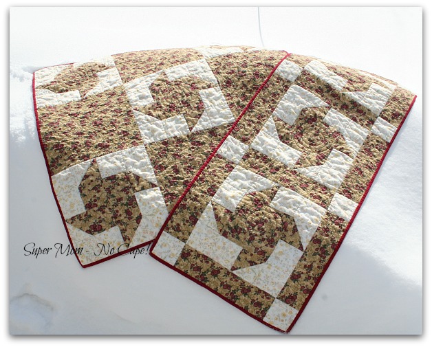 Paper Pinwheel Bed Runner and Lap Quilt