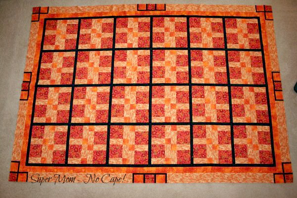 Disappearing Nine Patch finished quilt top