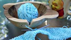 DIY Wooden Yarn Bowl