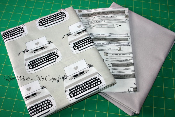 Typewriter fabric that I'm going to turn into a writing tote and other accessories