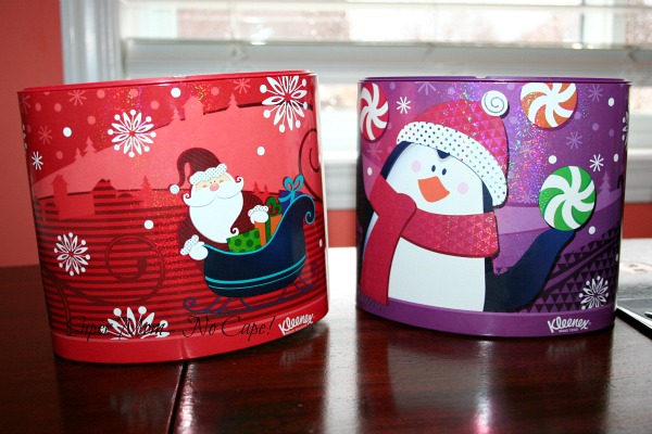 Last years Christmas tissue boxes