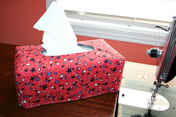 4th of July Fabric Tissue Box Cover