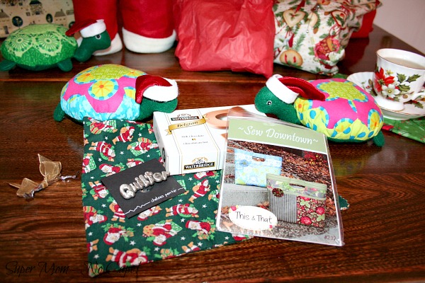 Gifts that were inside the little Santa gift bag