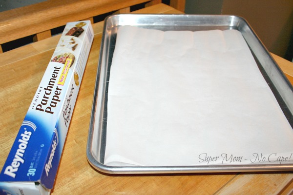 Tip #5: Line the baking sheet with parchment paper