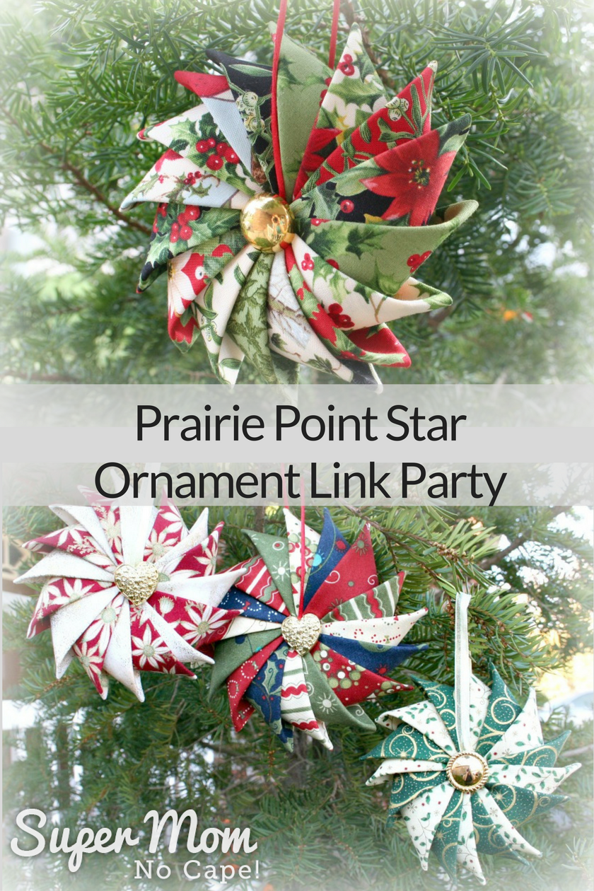Prairie Point Star Ornament Link Party