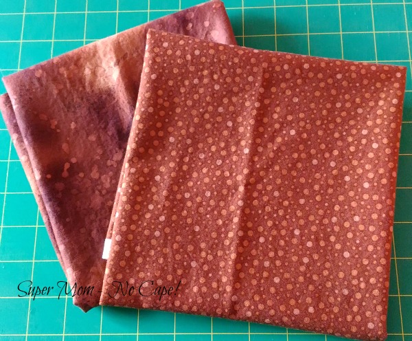 Brown fabric for reindeer blocks