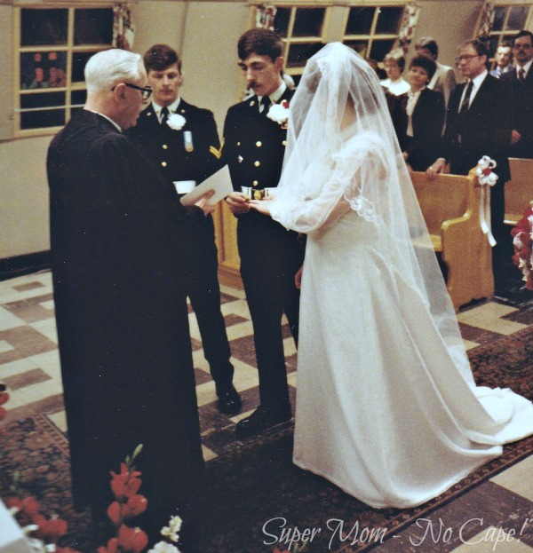 Dave and I Exchanging rings Feb 11 1983