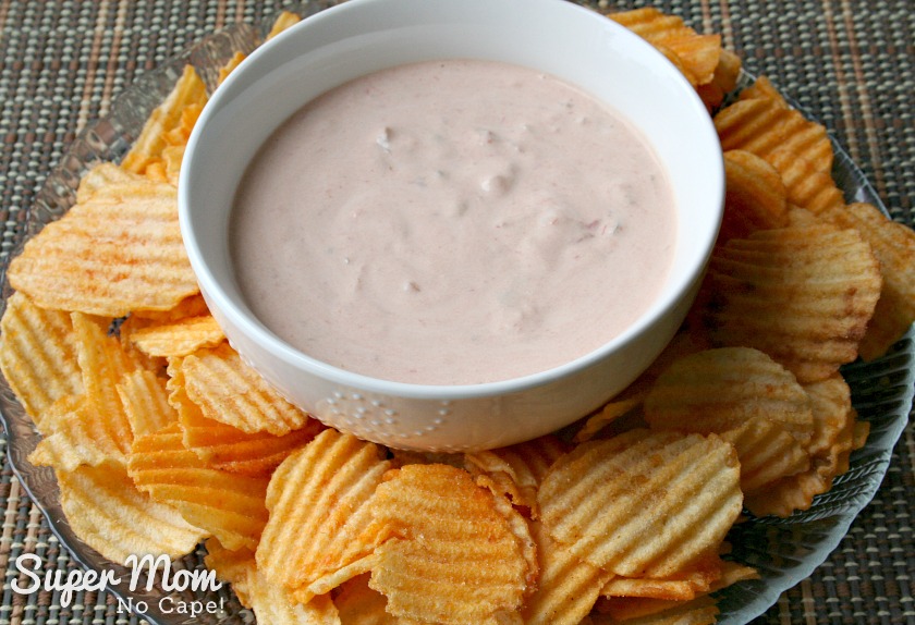 Easiest Dip Ever and Chips