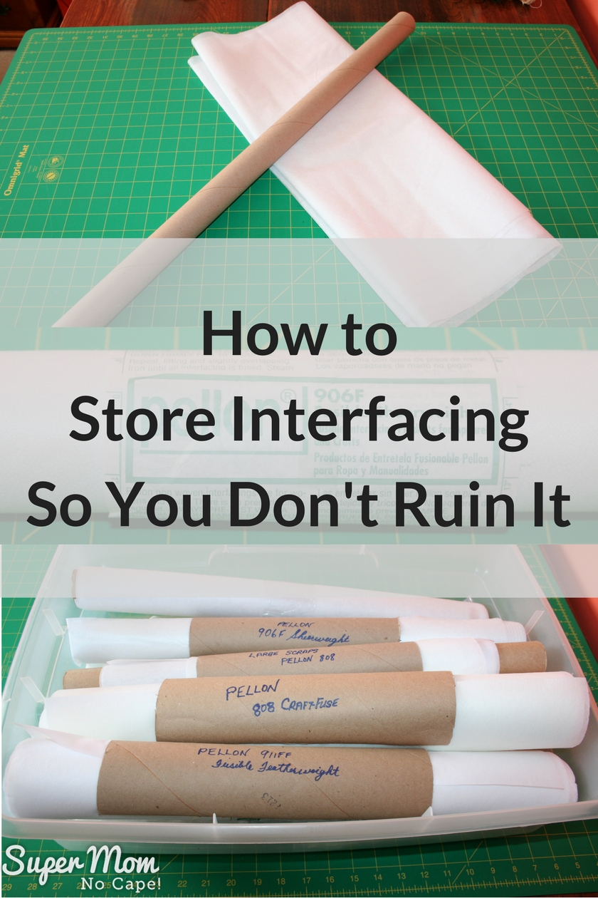 How to Store Interfacing So You Don't Ruin It