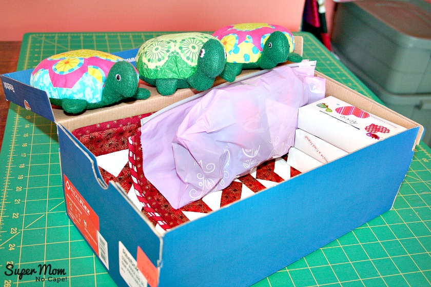 The Hexie Turtles Help to Pack their stuff