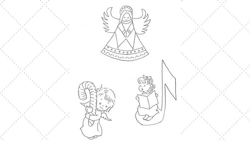 Three Sweet Vintage Angel Embroidery Patterns