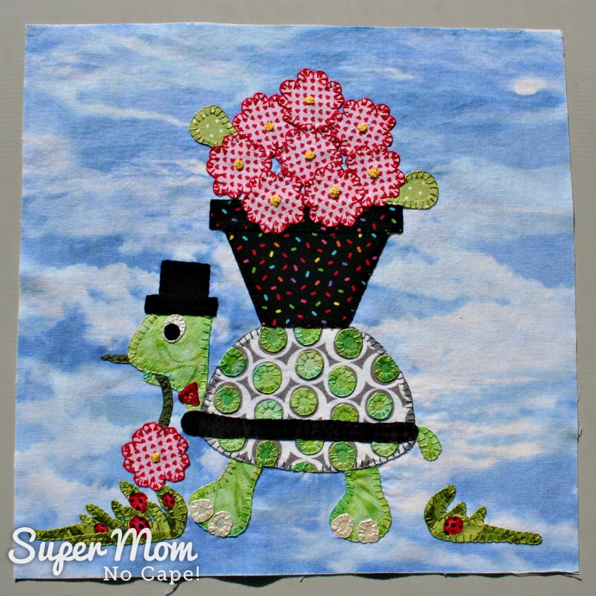 Scrap drawer version of Block 24 - In Our Garden BOM