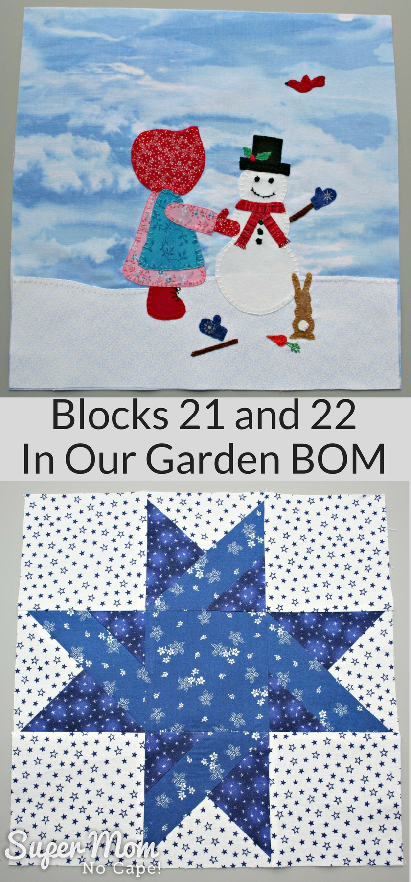 Blocks 21 and 22 - In Our Garden BOM 2016