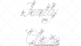 Family - Ohana Embroidery Pattern for Vintage Embroidery Monday
