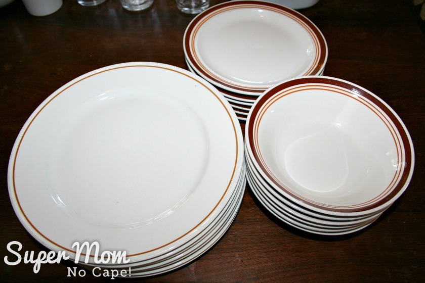 How to Set Up a Kitchen on the Cheap - dinner plates, salad plates and bowls