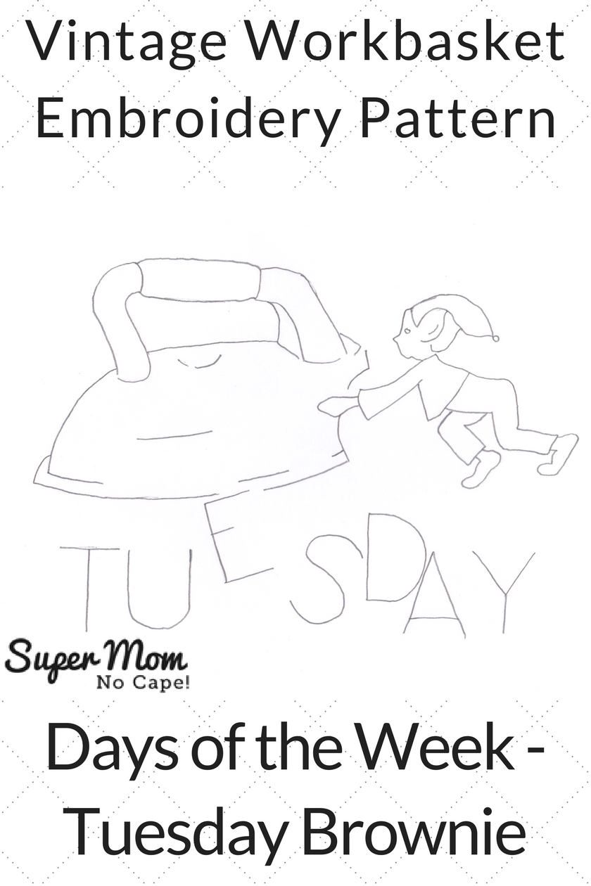 Vintage Workbasket Embroidery Pattern - DOW Tuesday Brownie