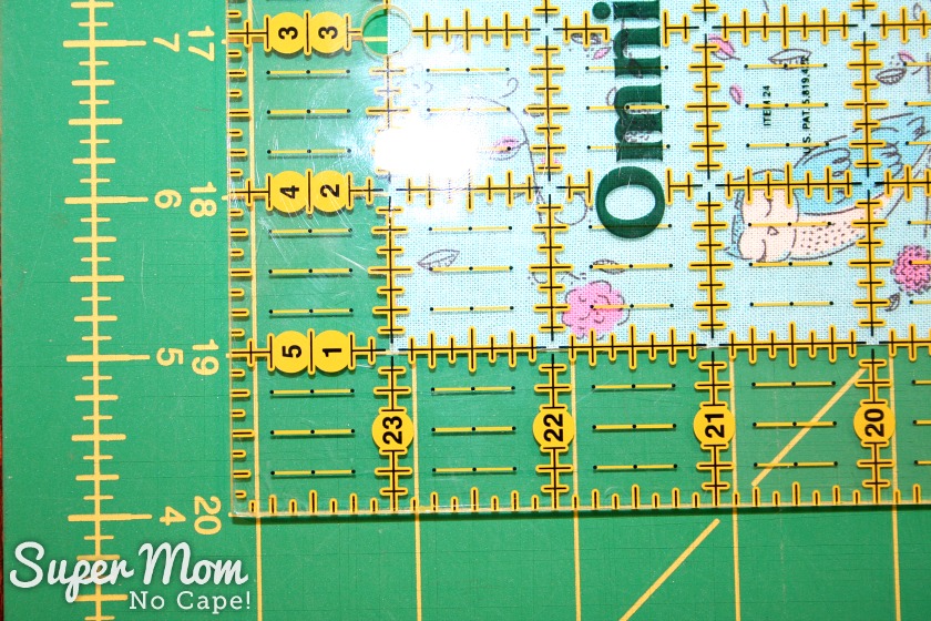 One Hour Table Runner - How to measure for longer table runners - Step 1