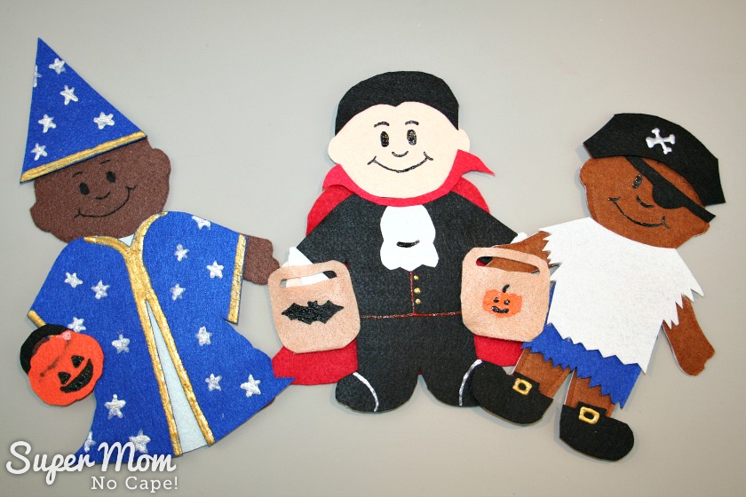 Wee Scholar Felt Doll Halloween Costume Pattern Release - Wizard, Vampire and Pirate