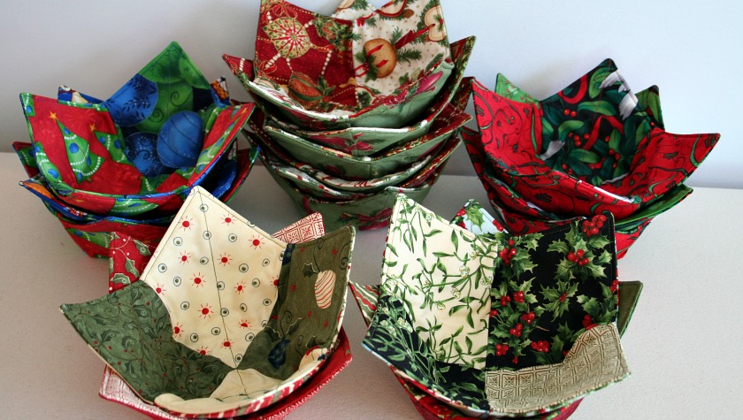 Christmas Charm Square Soup Bowl Cozies – Stacks of Them!