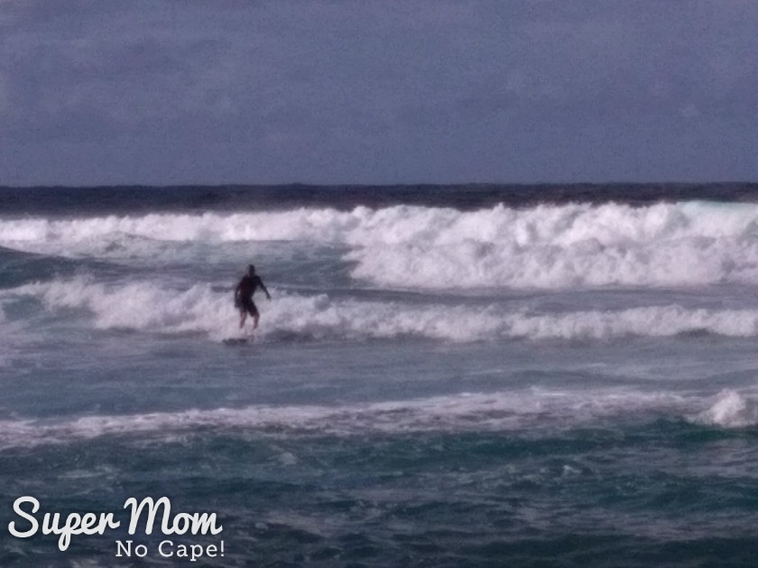 Second photo of surfer at Hookipa