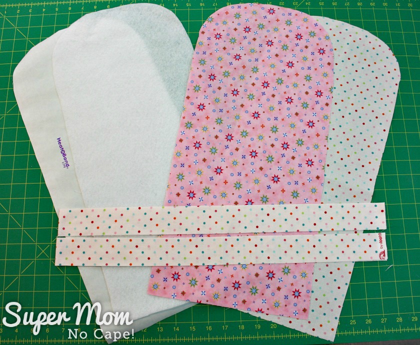 Photo of all the pieces needed for the Tablet Pouch Tutorial