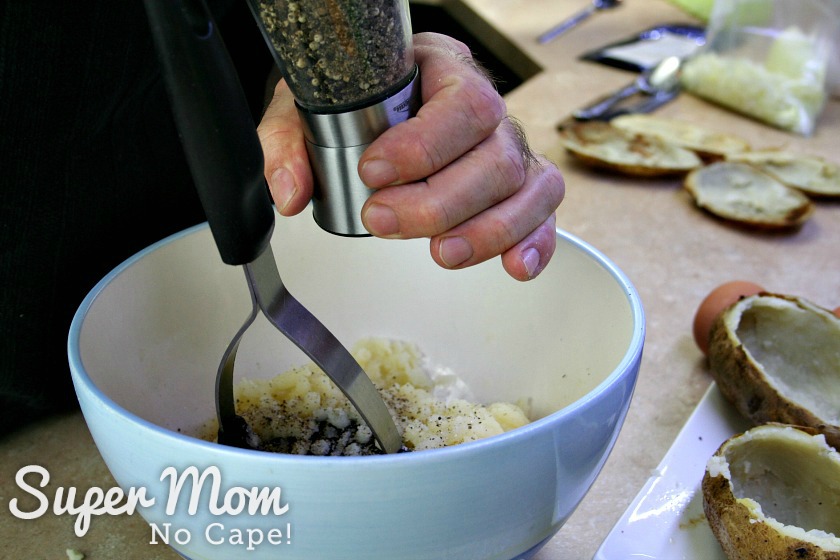 Add salt and pepper to taste by grinding it freshly