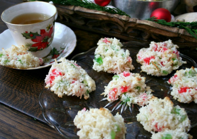 Cherry Coconut Drop Cookies