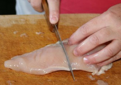 How to Cut Up Chicken Breasts