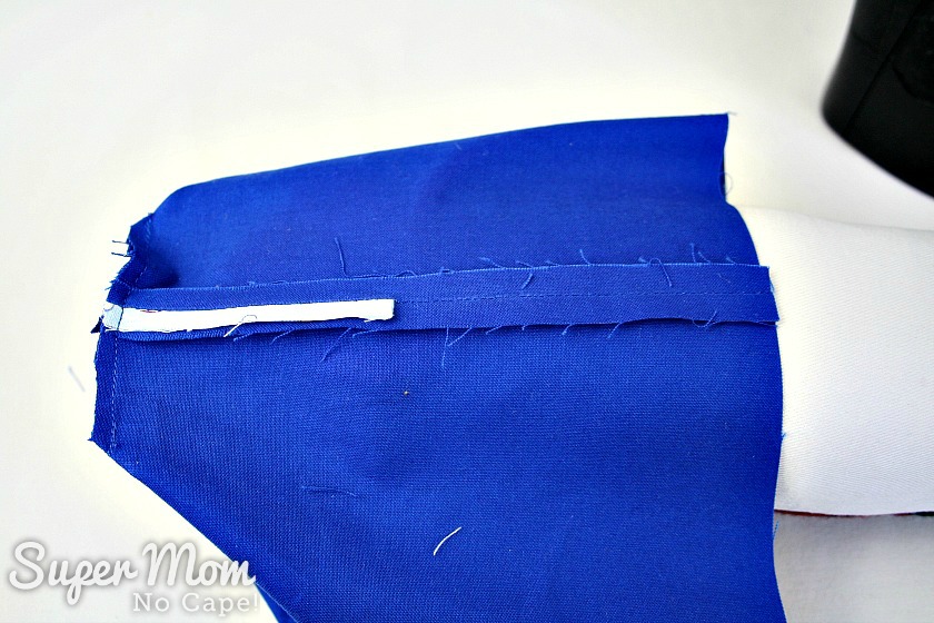 Side Seam of the lining pressed open
