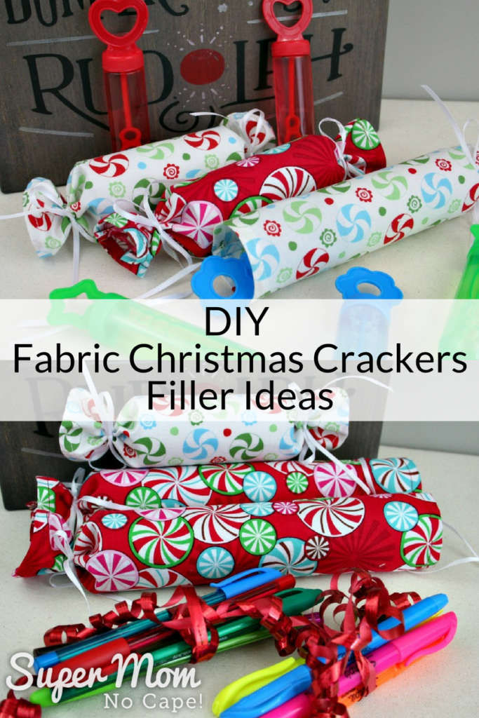 DIY Fabric Christmas Crackers Lots of Filler Ideas
