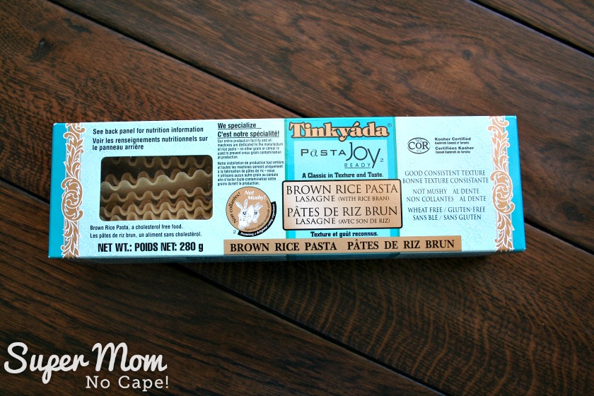 Make these Easy Lasagna Roll Ups for supper tonight or freeze them to have for those nights when life gets a little crazy and you don't have time to cook. Freezer cooking is a sanity saver and this recipe is a family favorite that you'll want to make again and again. #recipes #freezercooking #lasagnarecipes #lasagna #pastarecipes Package of Tinkyada brown rice lasagna noodles