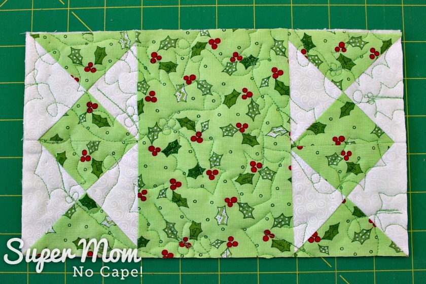 Squared up candle mat before binding
