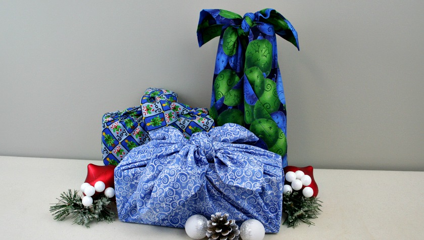 Christmas Furoshiki (Japanese Fabric Wrapping)