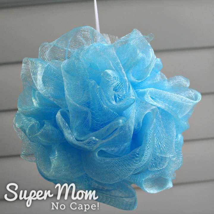 How to Fix an Unraveled Shower Puff Super Mom No Cape!